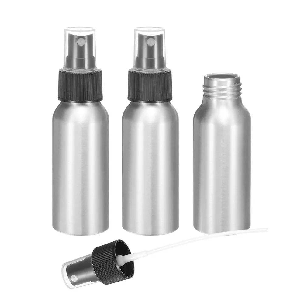 60 ml (2 oz) mini gjenbrukbar sprayflaske med fin tåke i aluminium