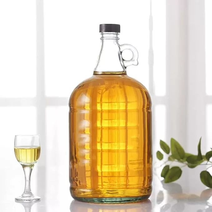 1L Glass Jug with Handle and Screw Cap